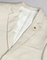 AD by Arvind Tailored Regular Fit Patterned Two Piece Suit