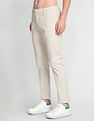 Flying Machine Twill Geometric Print Trousers