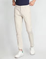 Flying Machine Twill Geometric Print Trousers