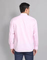AD by Arvind Pure Cotton Solid Sateen Shirt