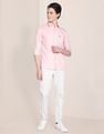 U.S. Polo Assn. Birdseye Dobby Textured Solid Shirt