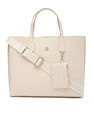 Tommy Hilfiger Logo Beige Pu Handbags