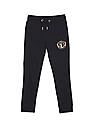 Tommy Hilfiger Kids Boys Navy Mid Rise Logo Sweatpants