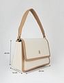 Tommy Hilfiger Solid Brown Polyester Sling Bag