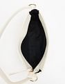 Tommy Hilfiger Striped Beige Pu Shoulder Bag
