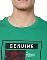 AD by Arvind Crew Neck Graphic Print T-Shirt