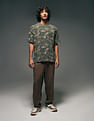 Flying Machine Floral Printed Relaxed Fit T-Shirt