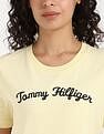 Tommy Hilfiger Womens Yellow Logo T-Shirt