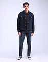 Flying Machine Slash Slim Tapered Fit Blue Jeans