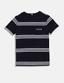Tommy Hilfiger Kids Boys Striped Regular-Fit Cotton T-Shirt