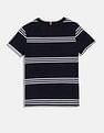 Tommy Hilfiger Kids Boys Striped Regular-Fit Cotton T-Shirt