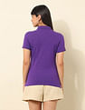U.S. Polo Assn. Women Regular Fit Brand Printed Polo Shirt