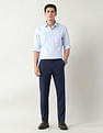 Arrow Horizontal Striped Manhattan Slim Fit Shirt