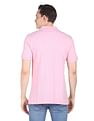 AD by Arvind Cotton Colour Block Polo Shirt