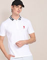 U.S. Polo Assn. Branded Collar Slim Fit Polo Shirt