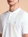 U.S. Polo Assn. Colourblocked Slim Fit Polo Shirt
