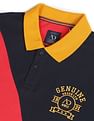 AD by Arvind Colour Block Sporty Polo Shirt