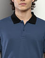 Calvin Klein Jeans Recycled Polyester Contrast Collar Polo Shirt