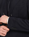 Tommy Hilfiger Solid Regular-Fit Viscose Single Breasted Blazer
