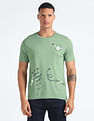 Flying Machine Graphic Print Glow In The Dark T-Shirt
