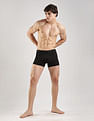 Calvin Klein Underwear Black Solid Mid Rise Trunk