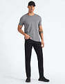 Flying Machine Mid Rise Slash Slim Tapered Jeans