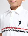 U.S. Polo Assn. Kids Boys Abstract Printed Regular Fit Shirt