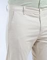 Flying Machine Solid Mid Rise Straight Fit Trousers
