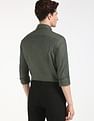 Tommy Hilfiger Self-Design Slim-Fit Cotton Shirt