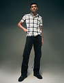 Flying Machine Cobain Loose Fit Black Jeans