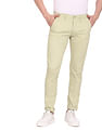 Flying Machine Mid Rise Twill Solid Trousers