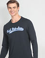 U.S. Polo Assn. Denim Co. Crew Neck Long Sleeve Brand Print T-Shirt