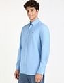 Tommy Hilfiger Solid Regular-Fit Cotton Shirt